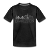 Charleston, South Carolina Toddler T-Shirt - Skyline Charleston Toddler Tee - charcoal gray