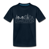 Charleston, South Carolina Toddler T-Shirt - Skyline Charleston Toddler Tee - deep navy