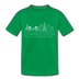 Charleston, South Carolina Toddler T-Shirt - Skyline Charleston Toddler Tee - kelly green