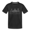 Buffalo, New York Toddler T-Shirt - Skyline Buffalo Toddler Tee - black