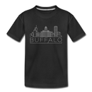 Buffalo, New York Toddler T-Shirt - Skyline Buffalo Toddler Tee - black