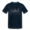 Buffalo, New York Toddler T-Shirt - Skyline Buffalo Toddler Tee - deep navy