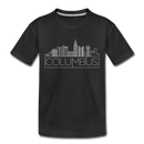 Columbus, Ohio Toddler T-Shirt - Skyline Columbus Toddler Tee - black