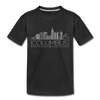 Columbus, Ohio Toddler T-Shirt - Skyline Columbus Toddler Tee - black