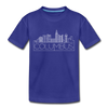 Columbus, Ohio Toddler T-Shirt - Skyline Columbus Toddler Tee - royal blue