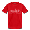 Columbus, Ohio Toddler T-Shirt - Skyline Columbus Toddler Tee - red