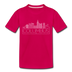 Columbus, Ohio Toddler T-Shirt - Skyline Columbus Toddler Tee - dark pink