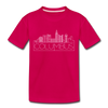 Columbus, Ohio Toddler T-Shirt - Skyline Columbus Toddler Tee - dark pink