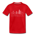 Charlotte, North Carolina Toddler T-Shirt - Skyline Charlotte Toddler Tee - red