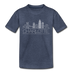 Charlotte, North Carolina Toddler T-Shirt - Skyline Charlotte Toddler Tee - heather blue