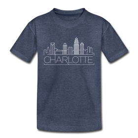 Charlotte, North Carolina Toddler T-Shirt - Skyline Charlotte Toddler Tee