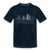 Charlotte, North Carolina Toddler T-Shirt - Skyline Charlotte Toddler Tee - deep navy