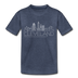 Cleveland, Ohio Toddler T-Shirt - Skyline Cleveland Toddler Tee - heather blue
