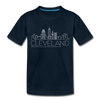 Cleveland, Ohio Toddler T-Shirt - Skyline Cleveland Toddler Tee - deep navy