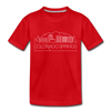 Colorado Springs, Colorado Toddler T-Shirt - Skyline Colorado Springs Toddler Tee - red
