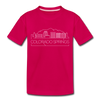 Colorado Springs, Colorado Toddler T-Shirt - Skyline Colorado Springs Toddler Tee - dark pink