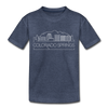 Colorado Springs, Colorado Toddler T-Shirt - Skyline Colorado Springs Toddler Tee - heather blue