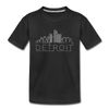 Detroit, Michigan Toddler T-Shirt - Skyline Detroit Toddler Tee - black