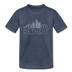 Detroit, Michigan Toddler T-Shirt - Skyline Detroit Toddler Tee - heather blue