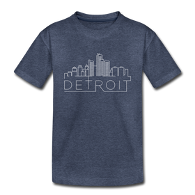 Detroit, Michigan Toddler T-Shirt - Skyline Detroit Toddler Tee