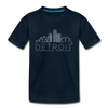 Detroit, Michigan Toddler T-Shirt - Skyline Detroit Toddler Tee - deep navy