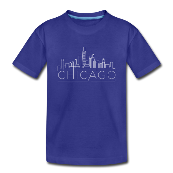 Chicago, Illinois Toddler T-Shirt - Skyline Chicago Toddler Tee - royal blue