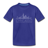 Chicago, Illinois Toddler T-Shirt - Skyline Chicago Toddler Tee - royal blue