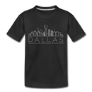 Dallas, Texas Toddler T-Shirt - Skyline Dallas Toddler Tee - black