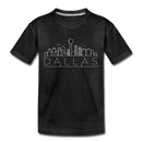 Dallas, Texas Toddler T-Shirt - Skyline Dallas Toddler Tee - charcoal gray