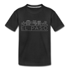 El Paso, Texas Toddler T-Shirt - Skyline El Paso Toddler Tee - black