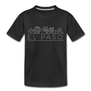 El Paso, Texas Toddler T-Shirt - Skyline El Paso Toddler Tee - black