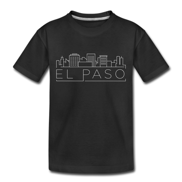 El Paso, Texas Toddler T-Shirt - Skyline El Paso Toddler Tee - black