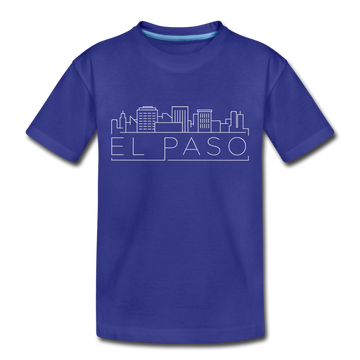 El Paso, Texas Toddler T-Shirt - Skyline El Paso Toddler Tee - royal blue