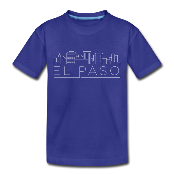 El Paso, Texas Toddler T-Shirt - Skyline El Paso Toddler Tee - royal blue