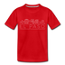 El Paso, Texas Toddler T-Shirt - Skyline El Paso Toddler Tee - red