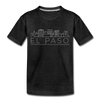 El Paso, Texas Toddler T-Shirt - Skyline El Paso Toddler Tee - charcoal gray