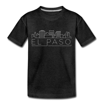 El Paso, Texas Toddler T-Shirt - Skyline El Paso Toddler Tee - charcoal gray