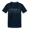 El Paso, Texas Toddler T-Shirt - Skyline El Paso Toddler Tee - deep navy