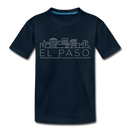 El Paso, Texas Toddler T-Shirt - Skyline El Paso Toddler Tee - deep navy