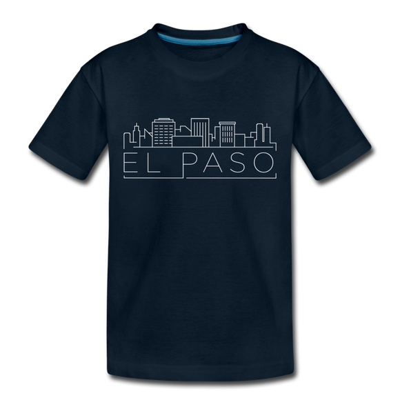 El Paso, Texas Toddler T-Shirt - Skyline El Paso Toddler Tee - deep navy