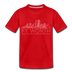 Fort Worth, Texas Toddler T-Shirt - Skyline Fort Worth Toddler Tee - red