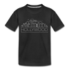 Hollywood, California Toddler T-Shirt - Skyline Hollywood Toddler Tee - black