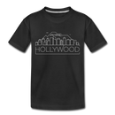 Hollywood, California Toddler T-Shirt - Skyline Hollywood Toddler Tee - black
