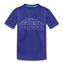 Hollywood, California Toddler T-Shirt - Skyline Hollywood Toddler Tee - royal blue