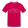 Hollywood, California Toddler T-Shirt - Skyline Hollywood Toddler Tee - dark pink