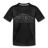 Hollywood, California Toddler T-Shirt - Skyline Hollywood Toddler Tee - charcoal gray