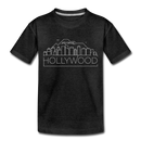 Hollywood, California Toddler T-Shirt - Skyline Hollywood Toddler Tee - charcoal gray