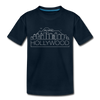 Hollywood, California Toddler T-Shirt - Skyline Hollywood Toddler Tee - deep navy