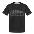 Honolulu, Hawaii Toddler T-Shirt - Skyline Honolulu Toddler Tee - black