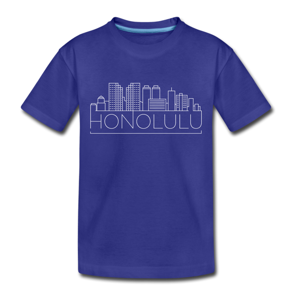 Honolulu, Hawaii Toddler T-Shirt - Skyline Honolulu Toddler Tee - royal blue